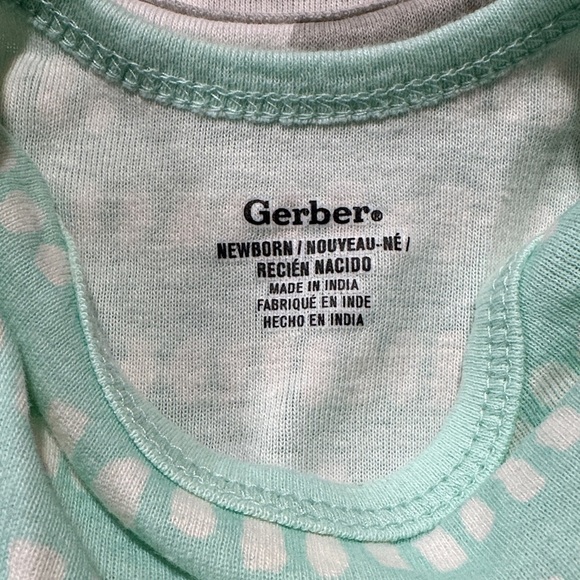 Gerber Baby Bodysuits - Mint, Gray, Cream - Picture 8 of 8